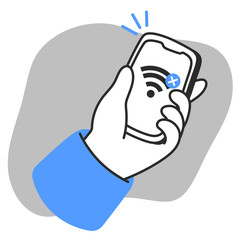 not connection illustration for empty state description