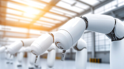 Robotic Arms in a High-Tech Manufacturing Environment