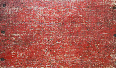 Weathered Red Wood Texture with Nail Heads