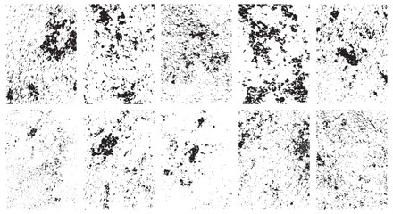 Dirty Grunge Wall Texture Set . Simply Place illustration over any Object to Create grungy Effect. Abstract Grunge Background