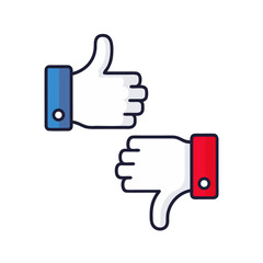   thumbs up and down jpg