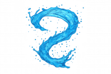 Liquid dynamics curving elegantly, water forming sinuous s-shape, transparent backdrop highlighting fluid motion and beverage design potential