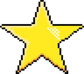 Fototapeta premium Star Pixel Art