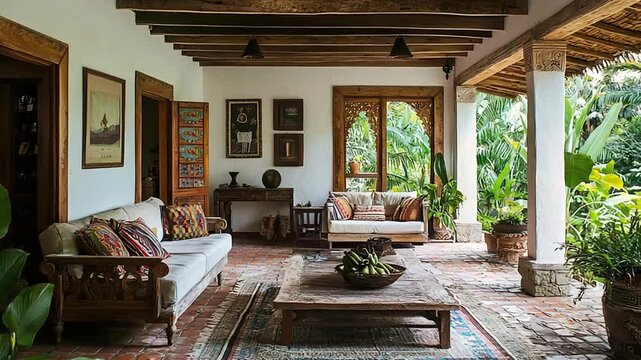 casa sabanera traditional colombian house interior video