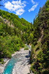 Wanderweg vom Alten Bad Pfäfers in der Taminaschlucht nach Bad Ragaz, Kanton St. Gallen