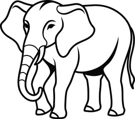 Obraz premium elephant-silhouette-icon-vector.eps