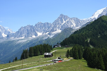 Bellevue Mit Mont BlancGruppe 