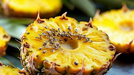 Sweet Pineapple with Chia Seeds