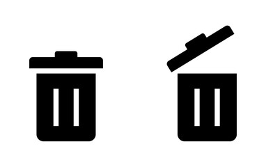 Trash can icon for design