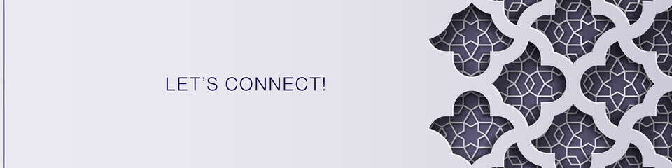 Eastern Style LinkedIn Banner for Professional Profiles.