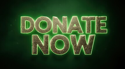 Donate now text graphic