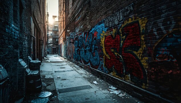 Fototapeta graffiti on the street in berlin