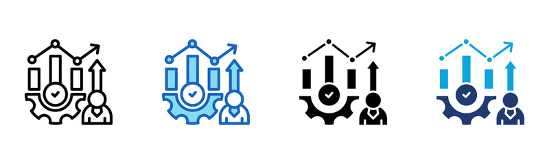 Business Development icon Multi Style Vector Illustration