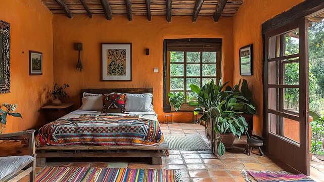 casa huilense traditional colombian house interior zoom in video