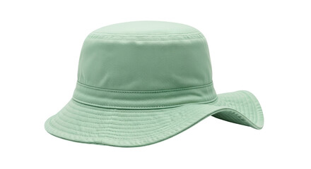 Isolated Green Bucket Hat