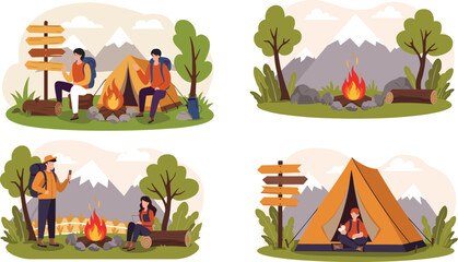 Camping Adventure with Friends