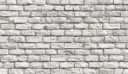 Fototapeta premium Whitewashed brick wall texture