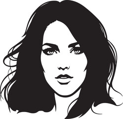 Image of face outline in silhouette white background.