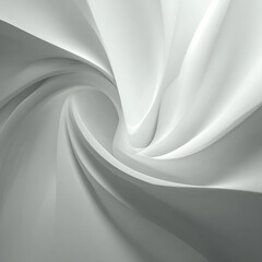 Minimal abstract white folds with soft shadows and clean empty center copy space, modern textured background design perfect for branding, websites, corporate presentations, creative banners