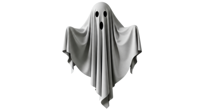 Isolated Spooky Ghost