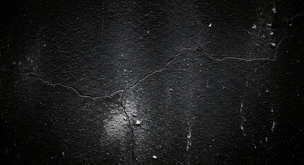 Obraz premium The dark grunge texture of black wall creates a vintage abstract background