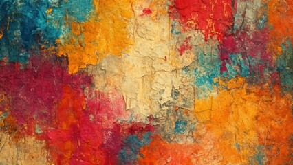 Obraz premium Vibrant textured abstract color explosion.