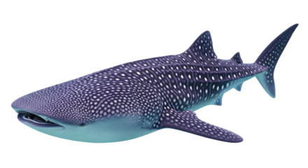 Isolated Whale Shark