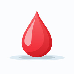 Obraz premium Red Blood Drop Illustration