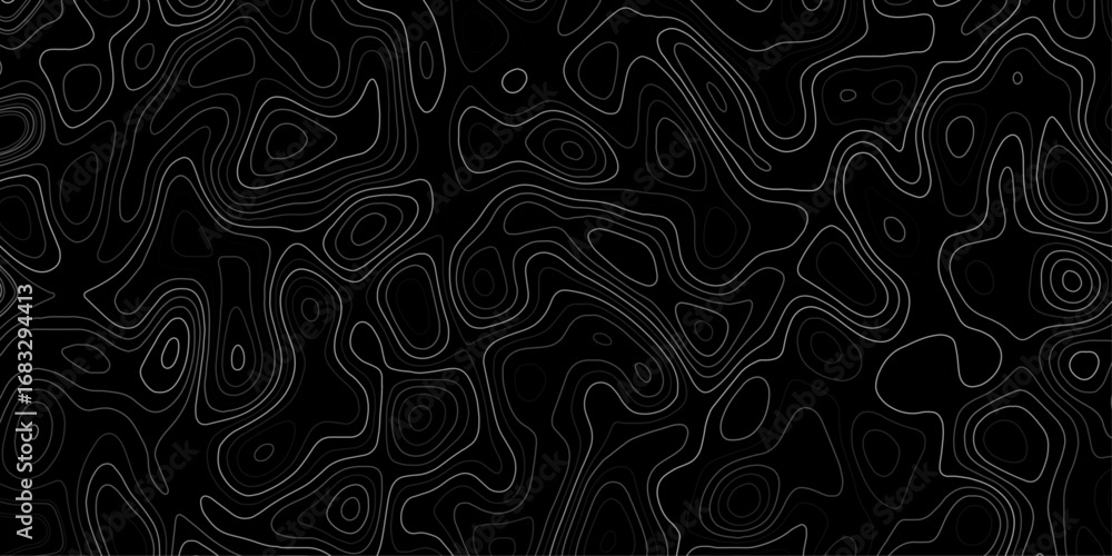 Poster topographic map with contour lines vector background
