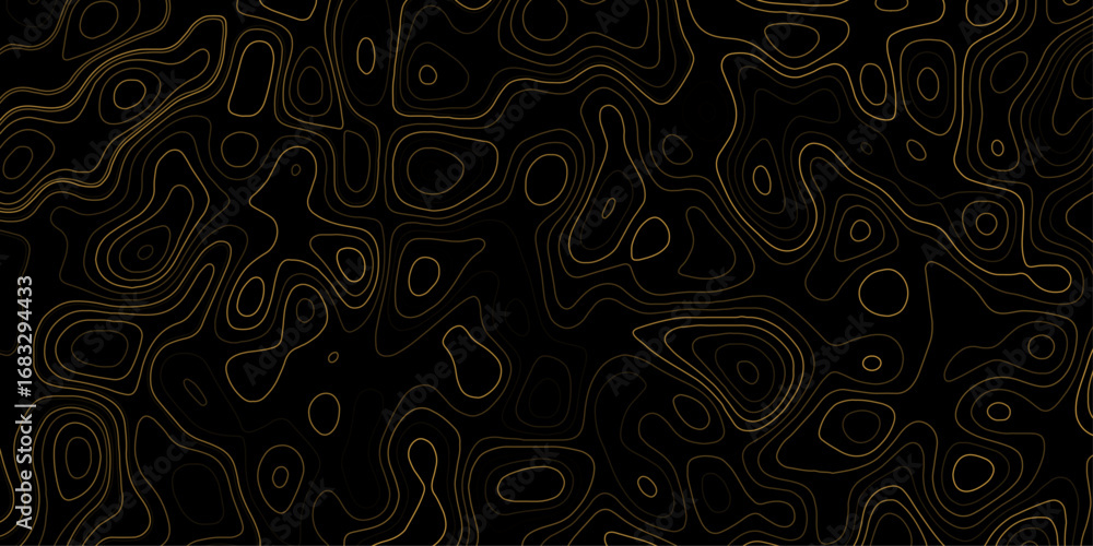 Poster abstract contour lines – elevation map design.