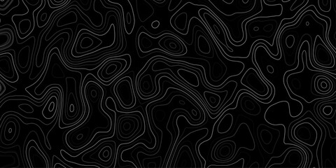 Topographic Map with Contour Lines Vector Background