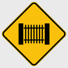 vector illustration of a warning sign