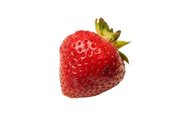 Fresh group of berries isolated on a white background.