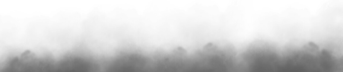 Vector realistic smoke cloud or gray fog, Abstract gas on transparent background