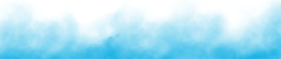 Vector realistic smoke cloud or light blue fog, Abstract gas on transparent background