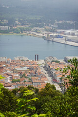 Fototapeta premium The view of Viana Do Castelo town, Northern Portugal
