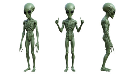 Isolated Alien Trio