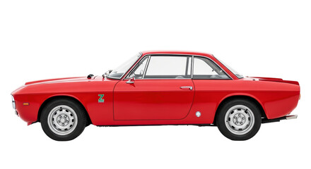 Isolated Classic Red Car