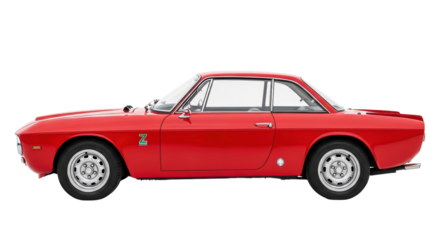 Isolated Classic Red Car