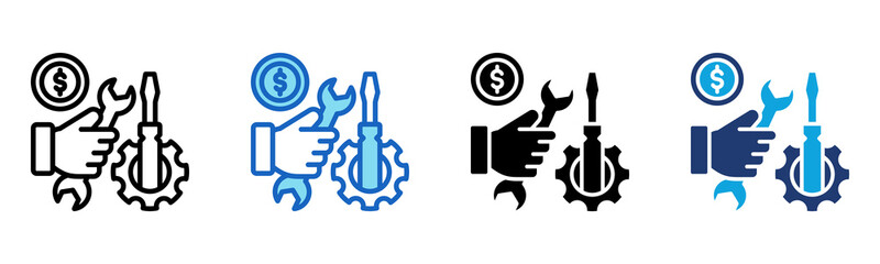 Repair icon Multi Style Vector Illustration