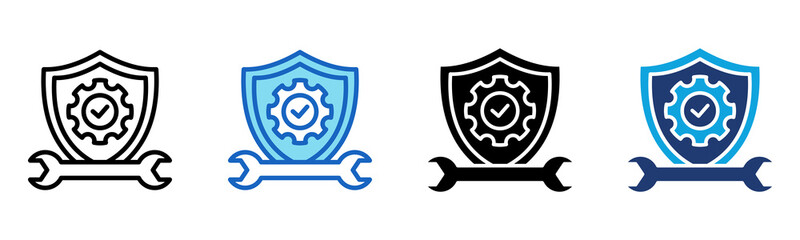 Upkeep icon Multi Style Vector Illustration