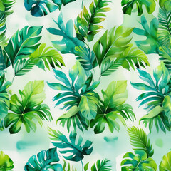 seamless pattern with leaves