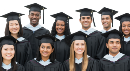 Diverse Happy degree Group students of graduation graduates Graduates education Graduates.