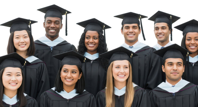 Diverse Happy degree Group students of graduation graduates Graduates education Graduates.