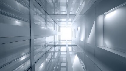 Obraz premium Modern, light-filled hallway