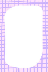 Note paper school doodle card for list, memo, sticker, planner. Cartoon frame for journal, scrapbook, checklist.