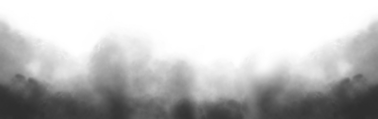 Vector realistic smoke cloud or gray fog, Abstract gas on transparent background