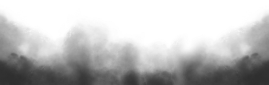 Vector realistic smoke cloud or gray fog, Abstract gas on transparent background