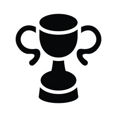 trophy glyph icon illustration vector graphic.eps