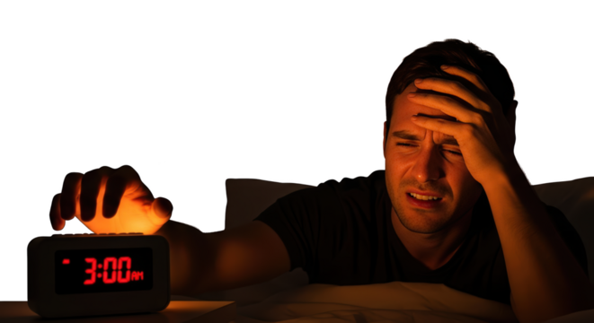 from man 3 Man person Insomnia adult at Suffering human AM AM. male